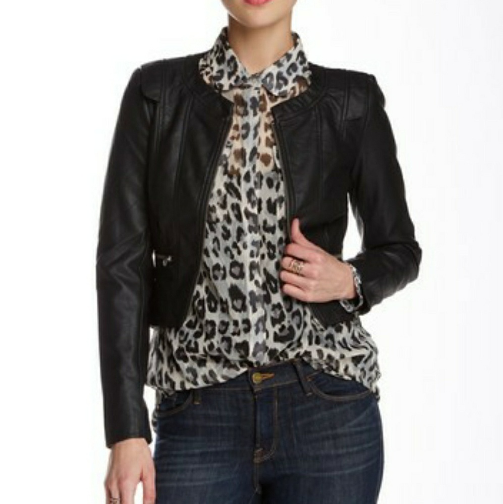 French Connection faux leather jacket